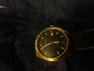 Longines Conquest Classic Black Dial 18k Rose Gold Watch Date Auto L27858763