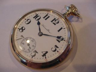 Wow Minty 18s 1922 Hamilton 924 Antique Pocket Watch One