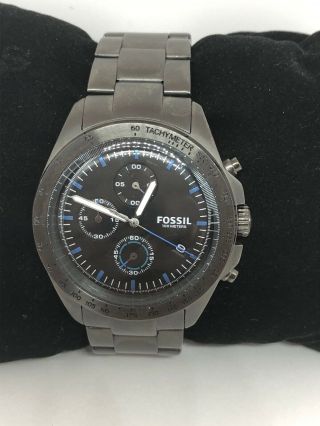 Fossil Ch3047 Chronograph Women’s Black Stainless Steel Analog Dial Watch Bb332