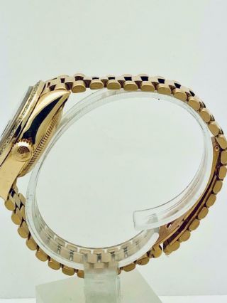 Estate Rolex Ladies President 18k Gold Datejust Diamond Bezel & Diamond Dial 5