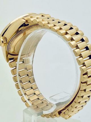 Estate Rolex Ladies President 18k Gold Datejust Diamond Bezel & Diamond Dial 6