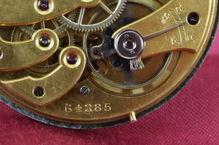 Antique ULYSSE NARDIN Pocket Watch 19 Lignes MOVEMENT & 45mm DIAL 7