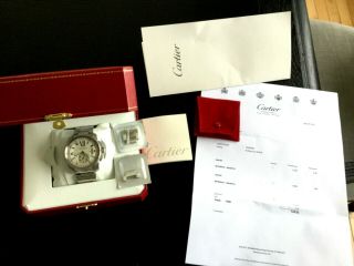 Cartier Calibre De Cartier 3389 42 Mm Stainless Steel Automatic Wristwatch $12k