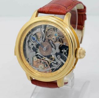 Swiss Minute Repeater Skeleton Marriage Wrist Watch