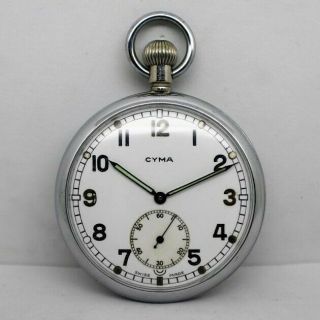 Cyma - Pocket Watch - Military Ww2 G.  S.  T.  P - Year 