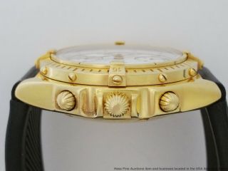 Heavy 18k Gold Breitling K13047X Chronograph Mens Watch w Orig 18k Gold Buckle 3