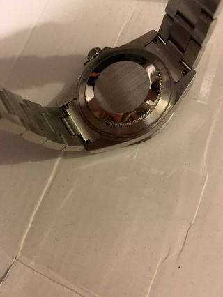 Mens Rolex Submariner Stainless Steel Watch Date Sub Black Dial & Bezel 116610 3