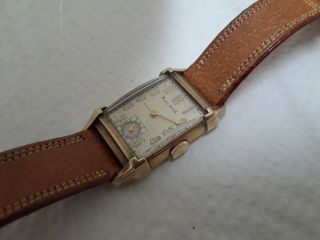 Wristwatch Bulova 21 J Cal 7ak Usa 10 K Gold Filled Fancy Case