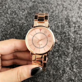 2019 Hot Cute Bear Watches Women ' s Stainless Steel Color Rhinestone Watch 2
