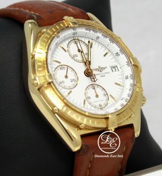 Breitling Chronomat K13048 18k Yellow Gold Chronograph Auto Watch