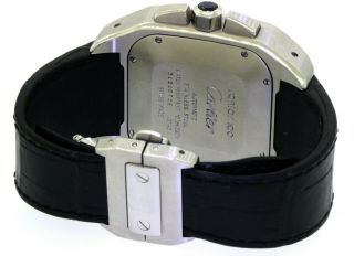 Cartier Santos 100 XL 2740 SS automatic chronograph men ' s watch 4