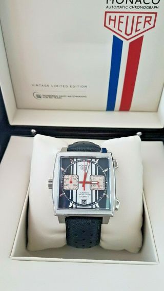 Tag Heuer Monaco Caw211d - 2016 Box & Papers - Steve Mcqueen Ltd Ed - Immaculate