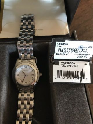 Gucci 5500 L Ladies Watch Mother Of Pearl Face 27mm