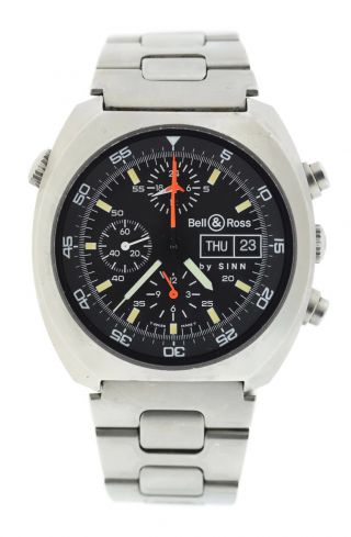 Bell & Ross By Sinn Space 1 Chronograph Stainless Steel Watch 140/42