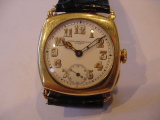 Rare 1925 Men’s Patek Philippe 18k Officier Wristwatch Swing Lugs 100