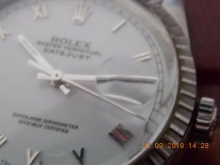 MENS ROLEX OYSTER PERPETUAL DATEJUST CHRONOMETER WRISTWATCH AND BOX ETC 11