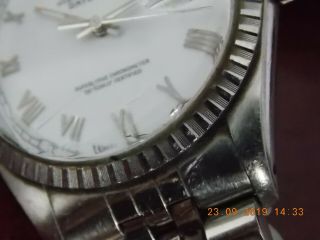 MENS ROLEX OYSTER PERPETUAL DATEJUST CHRONOMETER WRISTWATCH AND BOX ETC 12