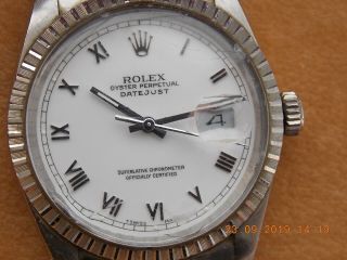 MENS ROLEX OYSTER PERPETUAL DATEJUST CHRONOMETER WRISTWATCH AND BOX ETC 9