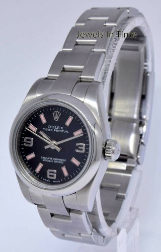 Rolex Oyster Perpetual 26mm Steel Ladies Watch Box/Papers M 176200 3