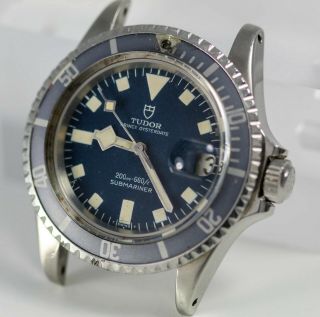 Vintage Tudor (by Rolex) Submariner Snowflake Wristwatch Ref.  7021/0 Blue Dial 2