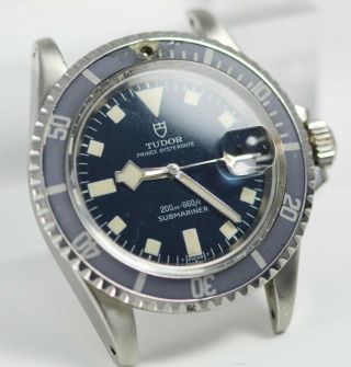 Vintage Tudor (by Rolex) Submariner Snowflake Wristwatch Ref.  7021/0 Blue Dial 3