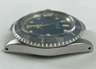 Vintage Tudor (by Rolex) Submariner Snowflake Wristwatch Ref.  7021/0 Blue Dial 6
