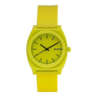 Nixon Time Teller P Unisex Neon Yellow Silicon Strap Analog Watch A1191262