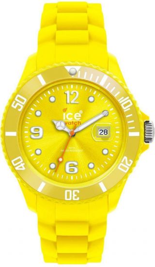 Ice Yellow Rubber Braided Band Oversize Watch Date 45mm Si.  Yw.  B.  S.  09 $125