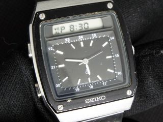 Rare SEIKO Vintage Digital Watch ROGER MOORE OCTOPUSSY H357 - 5010 007 JAMES BOND 2