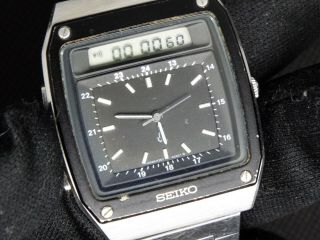 Rare SEIKO Vintage Digital Watch ROGER MOORE OCTOPUSSY H357 - 5010 007 JAMES BOND 3