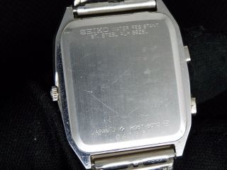 Rare SEIKO Vintage Digital Watch ROGER MOORE OCTOPUSSY H357 - 5010 007 JAMES BOND 5