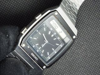 Rare SEIKO Vintage Digital Watch ROGER MOORE OCTOPUSSY H357 - 5010 007 JAMES BOND 7