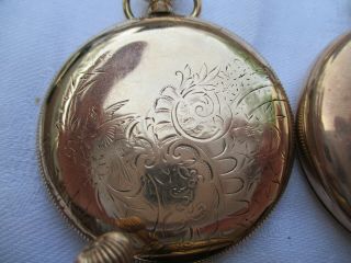 GROUP OF GOLD FILLED POCKET WATCH CASES FOR SCRAP 6