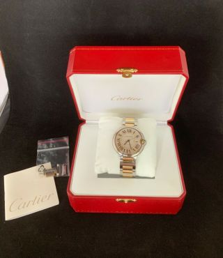Cartier Ballon Bleu 3001 Stainless Steel & 18 Karat Yellow Gold Automatic Watch 6