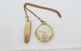 Vintage Hamilton 921 21 Jewels 14k Gold Filled Pocket Watch
