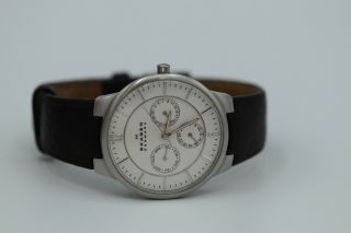 Mens skagen denmark chronograph day date calendar wrist watch 331xlsl1 steel 2