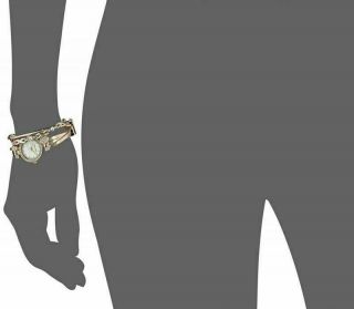 Anne Klein Women ' s Swarovski Crystal - Accented Gold - Tone Watch and Bracelet Set 4