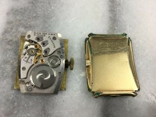 Lord Elgin 21 Jewel Self Winding Watch Movement 559 14k Gold Fill Repair Parts 3