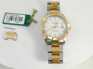 1991 Mens Rolex Oyster Perpetual Datejust Thunderbird 18k Gold & Stainless Watch
