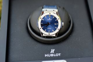 Hublot Classic Fusion 42 Mm Wristwatch For Men - Blue/titanium