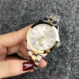 2019 Design Rotating Bear Watch Ladies Stainless Steel Luxury Quartz Watch