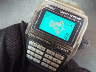 Vintage Casio Digital Watch Databank Calculator Dbc - 63 X - Files Nazca Condor