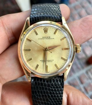 Vintage Rolexs 14k Solid Gold Men 