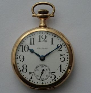 A Good Gold Filled American Waltham Usa Pocket Watch,  15 Jewels,  C1905,