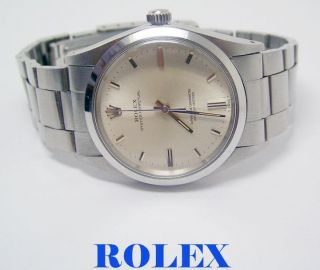 Mens S/steel Rolex Oyster Perpetual Automatic Watch Ref 1018 1970 Serviced