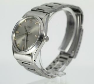 Vintage 1960 ' s Rolex Oyster Perpetual Stainless Steel Wristwatch Rare Ref.  1018 3