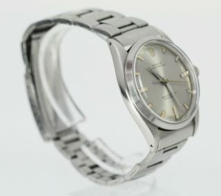 Vintage 1960 ' s Rolex Oyster Perpetual Stainless Steel Wristwatch Rare Ref.  1018 4