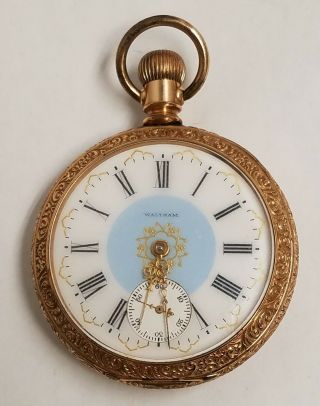 1895 Waltham Model 1883 Gold Filled Pocket Watch 18s 15 Jewels