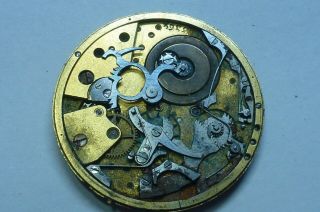 Mechanism From Pocket Watches With Quarter Repeater