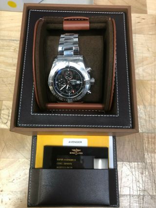 Breitling Avenger II Chronograph Stainless Steel Watch A1337111/BC28 4
